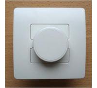 Zenitech - Variateur Rotatif 60-300W Venus - Blanc - Compatible Boîtes Standards - Fixation Vis & Griffes - Installation Avant Peinture - Clipsage Facile de la Façade - Certifié CE - Tension 230V 50Hz