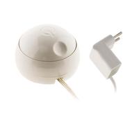 Zenitech - Variateur d'Intensité Lumineuse Universel Compatible LED - Modèle 5-100W - Prise Gigogne 6A Câble Transparent H03VVH-2F 2x0.75mm² - Blanc - 10cm