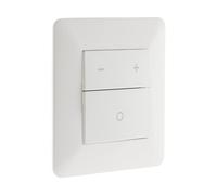 Zenitech - Variateur LED 3 boutons avec mémoire d'intensité lumineuse - Blanc - Artezo Blanc G