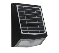 Zenitech Voltman - Applique Solaire Déportée avec Détecteur de Mouvement - 500lm Classe A++ - Éclairage Extérieur Eos pour Sécuriser et Décorer Votre Jardin - Noir - 40cm