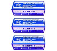 ZENITH Lot de 3 Boîtes de 5000 agrafes 130/E Bis en acier