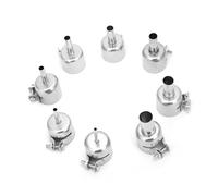 ZenithAur 8 Pcs Acier Inoxydable Pistolet À Air Chaud Buse Résistant À La Chaleur Buse pour 850 Pistolet À Air Chaud 3~12mm