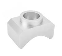 ZenithAur Adaptateur de cric hydraulique fabriqué à partir d'aluminium billette, Adaptateur d'essieu de cric, Selle de Levage pour crics de Bouteille et de Sol, sécurise Les Tubes (Argent)
