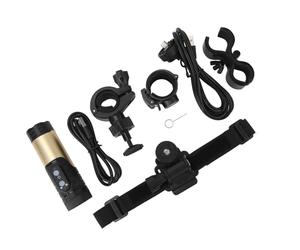 ZenithAur Anti Shake Sport DV, Caméra d'action 4K Caméra de Casque de Moto résistante aux intempéries avec Protection intégrale du Corps, Batterie Longue durée pour Divers (Or)