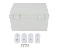 ZenithAur Boîte de jonction électrique 300 x 200 x 170 mm avec couvercle à charnière, boîte de projet électrique ABS classée IP67 pour l'électronique de bricolage en extérieur