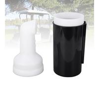 ZenithAur Bouteille de Sable pour Chariot avec Support avec Une Conception de Grande capacité et Un col incurvé pour Un Montage Universel sur Chariot de Golf, Garde Le Sable Sec