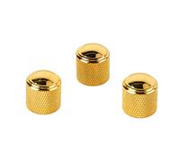 ZenithAur Bouton de Guitare électrique avec Construction en métal Solide, Forme Ergonomique, Un Ensemble de 3 Boutons de Volume pour Guitare Basse pour la Mise à Niveau et la