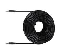 ZenithAur Câble audio mâle mâle, cordon blindé de cuivre stéréo de 3,5 mm, 10m / 15m / 20m / 30m pour les écouteurs, les haut-parleurs et les appareils (30m / 98.4ft)
