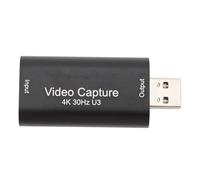 ZenithAur Carte de capture vidéo USB 3.0 avec entrée 4K 30 Hz, sortie 1080P 60 Hz, appareil Plug and Play en aluminium pour/Android/OS X pour le streaming de jeux