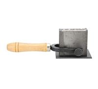 ZenithAur Ciseau à rainures d'huile avec manche en bois en acier inoxydable | Socle de lingotière en inox, 5 trous ronds de 3mm à 11mm, plaque de dimensionnement de barre réglable