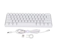 ZenithAur Clavier de Jeu avec rétroéclairage RVB Dynamique, Toutes Les Touches sans conflit pour Un contrôle précis, Design Compact à 61 Touches avec Connexion tri-Mode pour Les (Interrupteur Marron)