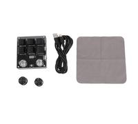 ZenithAur Clavier programmable à 6 Touches et 2 Boutons avec Interrupteur Rouge, Touches mécaniques pour contrôle à Une Main et mémoire intégrée, Un Clavier PC/Mini Macro pour Les