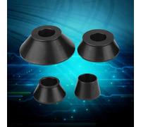 ZenithAur Cônes d'adaptateur d'équilibrage de roue pour arbre de 40 mm, kit de 4 cônes coniques standard en acier au carbone #45, couvre la plage d'alésage du moyeu de 1,77" à