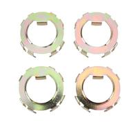 ZenithAur Ensemble de retenue d'écrou de broche de roue 4 pièces, retenue d'écrou de broche en métal pour essieux Dexter 2K à 8K, compatible avec le contre-écrou EZ-Lube pour des