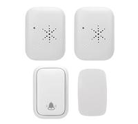 ZenithAur - ensemble de sonnettes sans fil auto-générées, 38 sonneries, 4 niveaux de volume réglables, résistantes aux intempéries, longue portée pour maison et appartement