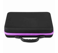 ZenithAur Étui de Voyage à Coque Rigide pour huiles essentielles pour 60 Bouteilles, Une boîte de Rangement d'huiles d'aromathérapie avec Fermeture éclair pour récipients de 5 (Violette)