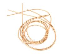 Zenithaur Français métal, matériau à broderie rond Round Copper Hand Mands Finement métallique pour fabrication et perles de bijoux (Dark gold thread)
