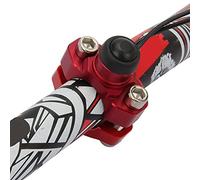 ZenithAur Interrupteur moteur de moto avec boîtier en aluminium usiné CNC, câble de 23,6 pouces et système à 2 fils, compatible avec guidon de 7/8 pouces, interrupteur d'arrêt et