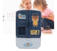ZenithAur Jouet de réfrigérateur pour Maison de poupée avec Portes à Double Ouverture pour Cuisines d'enfants, améliore Le réalisme pour Un Plaisir imaginatif, Design en Plastique
