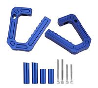 ZenithAur Kit de barre d'appui avant, poignée d'appui en alliage d'aluminium avec conception ergonomique pour support passager, remplacement pour JK 2007-2018 (Bleue)
