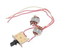 ZenithAur Kit de câblage précâblé avec potentiomètres 250 K et interrupteur à bascule 3 voies, ensemble complet de câblage de guitare pour mises à niveau Telecaster