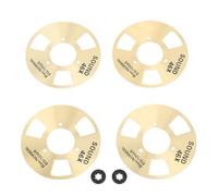 ZenithAur Kit de Cassettes DIY avec 4 bobines de Cassettes en Alliage d'aluminium pour des projets d'enregistrement de Musique personnalisés/Cassette Vierge pour Un Mouvement (Golden)