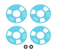 ZenithAur Kit de Cassettes DIY avec 4 bobines de Cassettes en Alliage d'aluminium pour des projets d'enregistrement de Musique personnalisés/Cassette Vierge pour Un Mouvement (Blue)