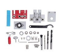 ZenithAur Kit de gabarit de chevilles en alliage d'aluminium, guide de perçage avec forets de 5 mm, 8 mm, 10 mm pour le perçage et le positionnement des trous dans le travail du