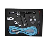 ZenithAur Kit de pinceaux de pulvérisation d'air avec débit réglable, Ensemble Complet de Pistolets de pulvérisation Comprenant des Tasses de 2 CC, 7 CC, 10 CC pour la décoration