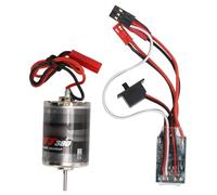 ZenithAur Kit moteur brossé 380 et brosse 30 A 7,2 V 19 000 tr/min avec commande de frein avant et arrière compatible avec les accessoires de voiture RC à l'échelle 1/16/1/18