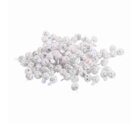 ZenithAur Lights de ballon LED 100pcs / lot mini lampes à balle rondes, feux de flash LED à l'épreuve des intempéries pour décoration de fête de Noël (Yellow)