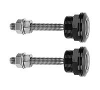ZenithAur Loquet à dégagement rapide : 2 pièces universelles en aluminium pour capot, goupille de verrouillage, bouton-poussoir, attaches à clip (22mm)