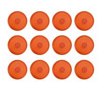 ZenithAur Lot de 12 Cache-Boutons moulés par Injection de 20,2 mm de diamètre et antidérapants pour interrupteurs Kailh/Cherry/TTC sur claviers de (Orange)
