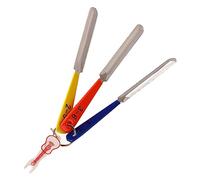 ZenithAur Lot de 3 limes à rainurer pour écrou de guitare avec construction en acier inoxydable pour guitares électriques, un outil de réglage de la hauteur des cordes pour la