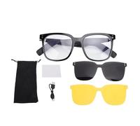 ZenithAur Lunettes de soleil Bluetooth polarisées avec traduction intelligente AI, endurance de 8 heures, et haut-parleurs intégrés, application activée pour les activités de