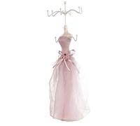 ZenithAur Mannequin Porte-Bijoux présenté comme un grand présentoir à bijoux avec un modèle de robe pour suspendre des colliers, un organisateur unique pour la décoration d'une (grand modèle)