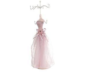 ZenithAur Mannequin Porte-Bijoux présenté comme un grand présentoir à bijoux avec un modèle de robe pour suspendre des colliers, un organisateur unique pour la décoration d'une (grand modèle)