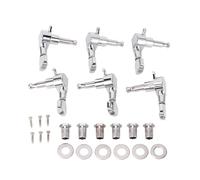 ZenithAur Mécaniques de guitare scellées 3 gauches 3 droites avec trou fixe à 45 degrés pour trous de chevilles de 13/32 pouces boutons de réglage des cordes de guitare pour