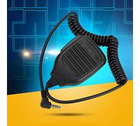 ZenithAur Mic de haut-parleur portable avec câble PU renforcé et clip renouvelable, microphone de haut-parleur PTT avec port de 3,5 mm pour la sécurité et la police en