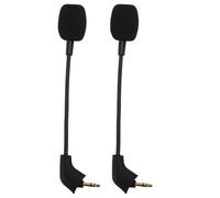 ZenithAur Microphone de remplacement pour Cloud avec prise plaquée or 3,5 mm, perche de micro de jeu amovible antibruit pour casques de jeu Cloud II/Core