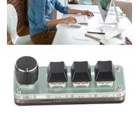 ZenithAur Mini 3 Key Keypad avec Bouton, rétroéclairage RVB USB Keyboard de Jeu mécanique pour la Programmation et Les raccourcis de Bricolage