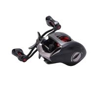 ZenithAur Moulinet Baitcasting avec Double système de freinage magnétique 6.3:1 Rapport de Vitesse élevé 8 kg traînée Main Droite pour la pêche au leurre en Eau salée/Eau Douce