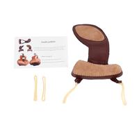 ZenithAur Padded Violin Shoulder Rest Pad with Adjustable Leather Straps for All Violin Sizes, Reduces Shoulder Fatigue, Durable Sheepskin Violin Chin Rest Pad (1/8-1/16)