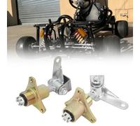 ZenithAur Paire d'essieux de direction de moyeu 14 mm à 3 goujons en alliage d'acier, de direction de moyeux de roue avant avec support de 78 mm pour VTT Quad et Go Kart