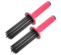 ZenithAur - Peigne à friser les cheveux pour le coiffage, un outil de coiffure portable avec un design circulaire à 17 dents et une poignée antidérapante pour plus de précision.