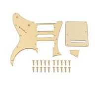 ZenithAur Pickguard pour guitare électrique avec fentes de micro HSH à double bobine, construction ABS durable et finition dorée, plaque de protection pour guitare Ibanez RG250