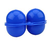ZenithAur Portable d'oeuf Portable pour le support d'oeuf de camping en plein air 2 Egg Portable Boîte d'oeuf en plastique Conteneur de stockage pour la randonnée à pique-nique (Bleu)