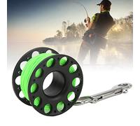 ZenithAur Portable Scuba Diving Spool with 30m High Strength Line for Cave Diving and Wreck Exploration, a Dive Line Reel with 90mm Double End Hook (Noire)