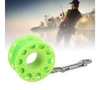 ZenithAur Portable Scuba Diving Spool with 30m High Strength Line for Cave Diving and Wreck Exploration, a Dive Line Reel with 90mm Double End Hook (Verte)