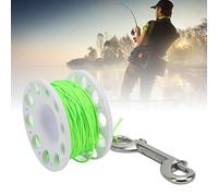 ZenithAur Portable Scuba Diving Spool with 30m High Strength Line for Cave Diving and Wreck Exploration, a Dive Line Reel with 90mm Double End Hook (Blanche)